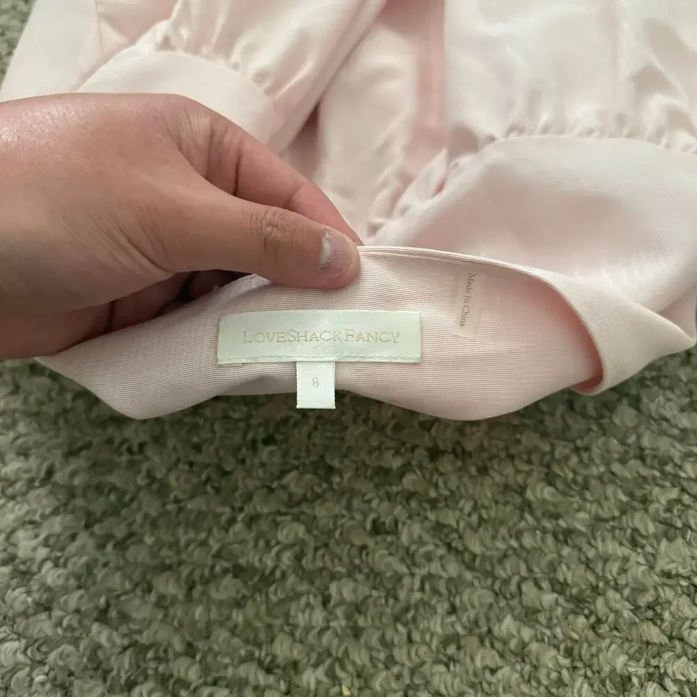 LoveShackFancy | Ballet Pink Kanoa/Lively Crop Top/Skirt Rhinestone Matching Set